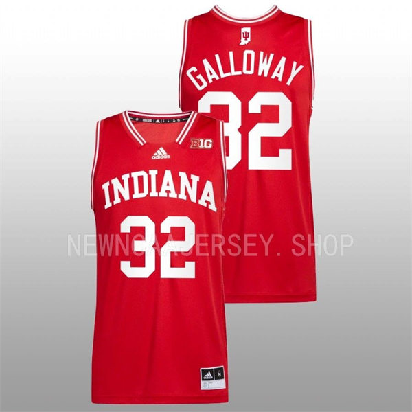 Mens Youth Indiana Hoosiers #32 Trey Galloway Adidas Crimson with Name College Basketball Swingman Jersey 