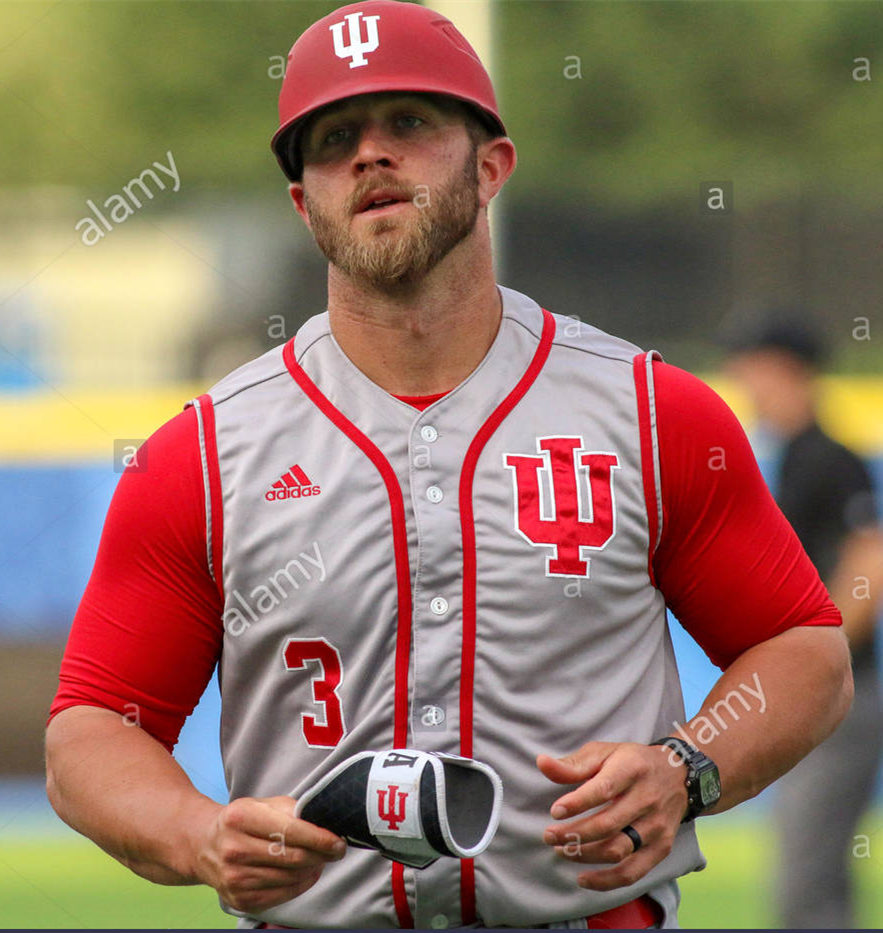 Mens Youth Indiana Hoosiers Custom adidas 2017 Grey College Baseball Vest Jersey