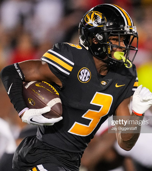 Mens Youth Missouri Tigers #3 Luther Burden III Nike Black College Football Game Jersey