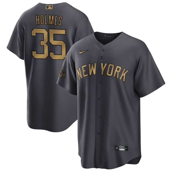 Mens Youth New York Yankees #35 Clay Holmes 2022 MLB All-Star Game Jersey Charcoal