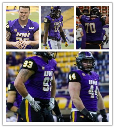 Mens Youth Northern Iowa Panthers Custom Nike 2022 Purple College Football Game Jersey