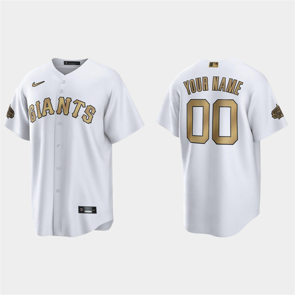 Mens Youth San Francisco Giants Custom Nike White Stitched 2022 MLB All-Star Game Jersey