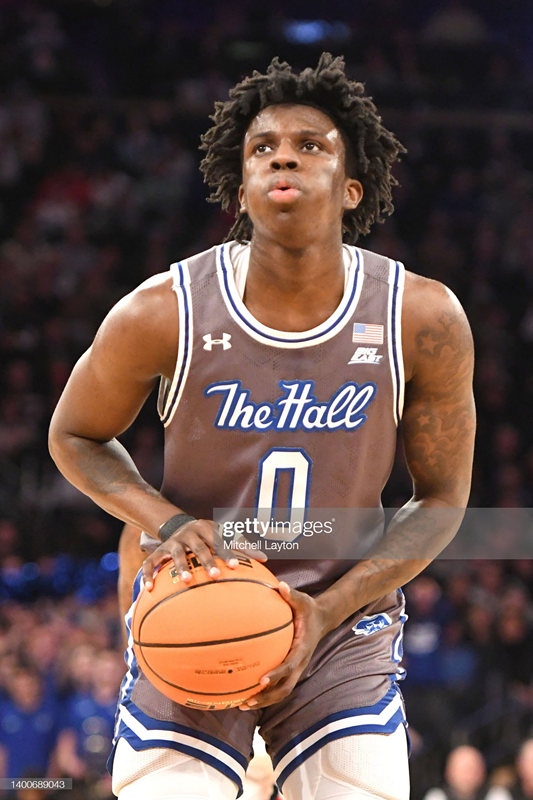 Mens Youth Seton Hall Pirates #0 Kadary Richmond 2022-23 Grey College Basketball Game Jersey 