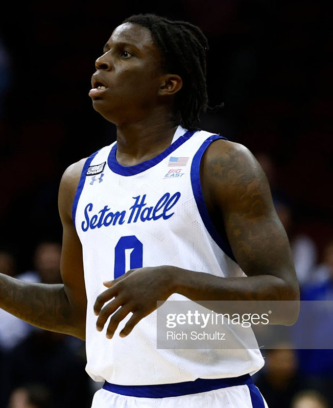 Mens Youth Seton Hall Pirates #0 Kadary Richmond 2022-23 White College Basketball Game Jersey 