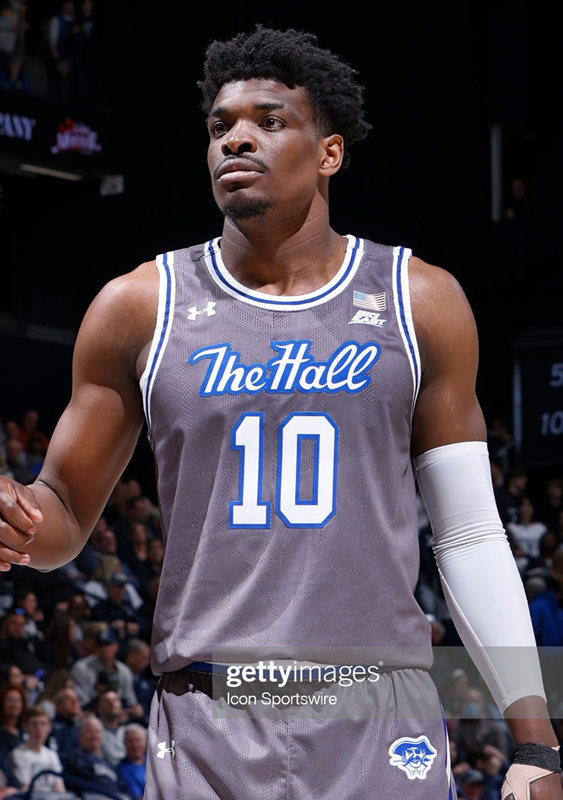 Mens Youth Seton Hall Pirates #10 Alexis Yetna 2022-23 Grey College Basketball Game Jersey 