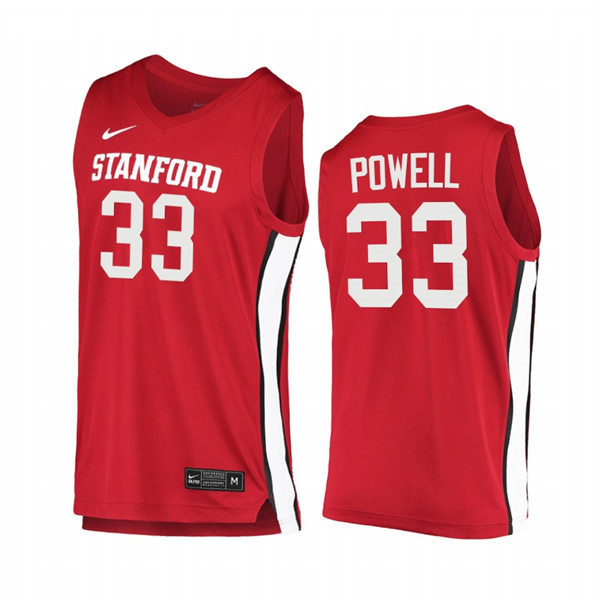 Mens Youth Stanford Cardinal #33 Dwight Powell Cardinal College Basketball Alumni Jersey 