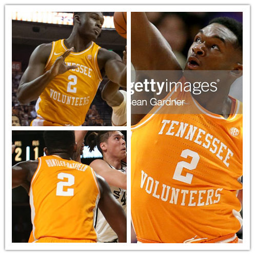 Mens Youth Tennessee Volunteers #2 Brandon Huntley-Hatfield 2021-22 Orange Retro College Basketball Game Jersey 