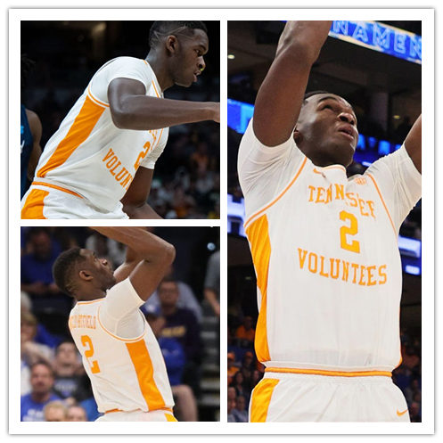 Mens Youth Tennessee Volunteers #2 Brandon Huntley-Hatfield 2021-22 White Retro College Basketball Game Jersey 
