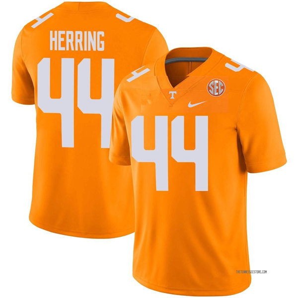 Mens Youth Tennessee Volunteers #44 Elijah Herring Nike Orange College Football Game Jersey 