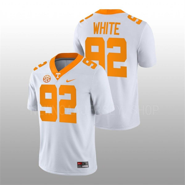 Mens Youth Tennessee Volunteers #92 Reggie White Nike White College Football Game Jersey