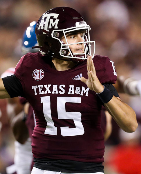 Mens Youth Texas A&M Aggies #15 Conner Weigman Adidas Maroon College Football Game Jersey 