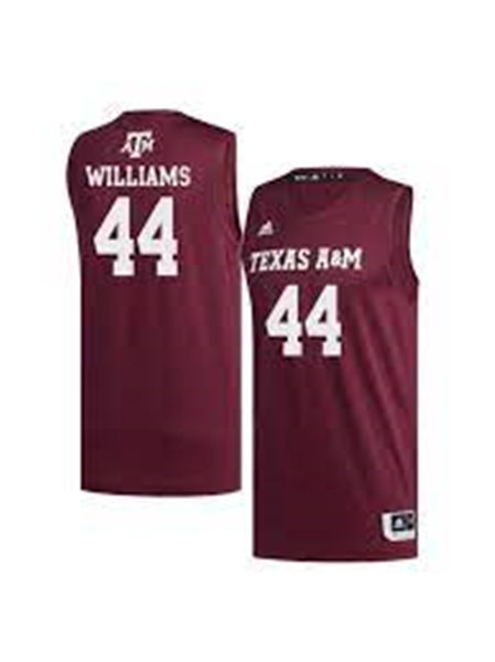 Mens Youth Texas A&M Aggies #44 Robert Williams III Adidas All Maroon Basketball Limited Jersey 