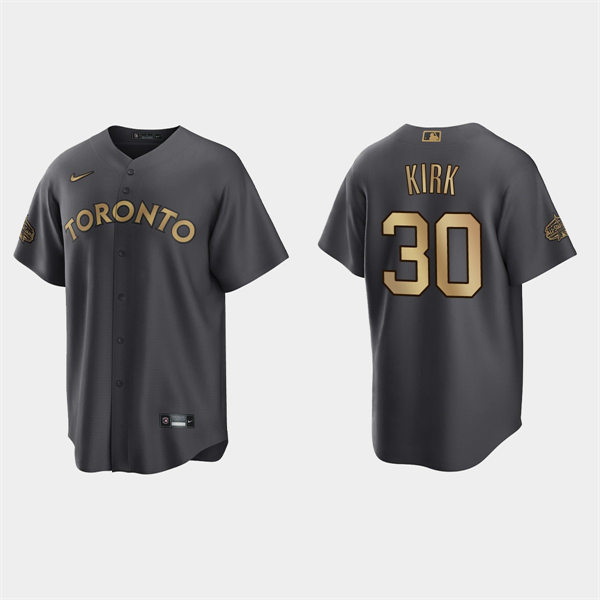 Mens Youth Toronto Blue Jays #30 Alejandro Kirk 2022 MLB All-Star Game Jersey - Charcoal