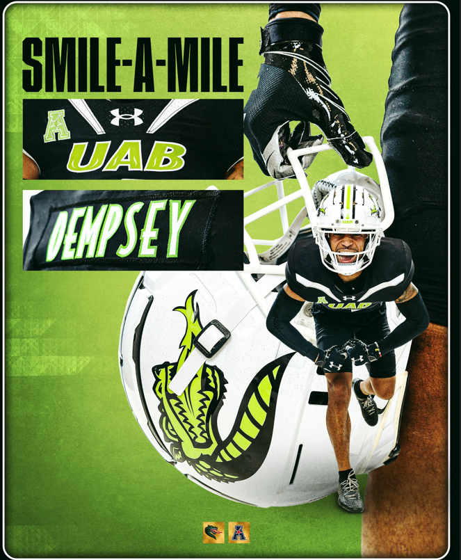 Mens Youth UAB Blazers Custom 2024  BLACK College Football Game Jersey