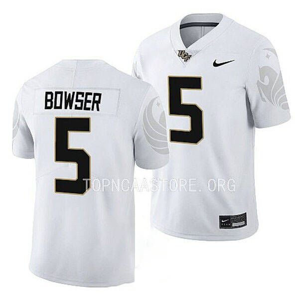 Mens Youth UCF Knights #5 Isaiah Bowser Nike White 2022 College Football Game Jersey