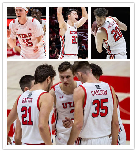 Mens Youth Utah Utes Custom Kyle Kuzma Jakob Poeltl Andrew Bogut 2021-22 Home White Under Armour College Basketball Game Jersey 