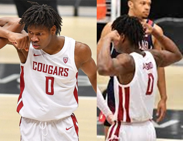 Mens Youth Washington State Cougars #0 Efe AbogidiNike 2022 White College Basketball Game Jersey 