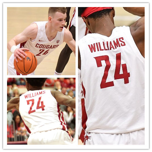 Mens Youth Washington State Cougars #24 Noah Williams Nike 2022 White College Basketball Game Jersey 
