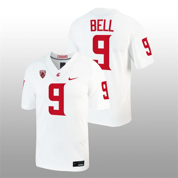 Mens Youth Washington State Cougars #29 Renard Bell Nike White College Football Game Jersey 