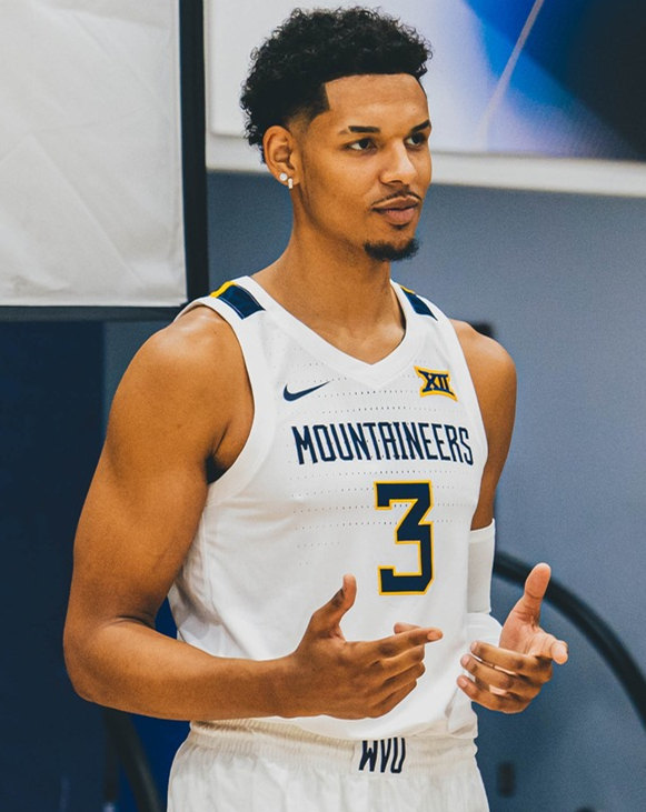 Mens Youth West Virginia Mountaineers #3 Tre Mitchell Nike 2022 White College Basketball Game Jersey