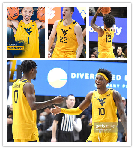 Mens Youth West Virginia Mountaineers Custom Nike 2022 Gold College Basketball Game Jersey
