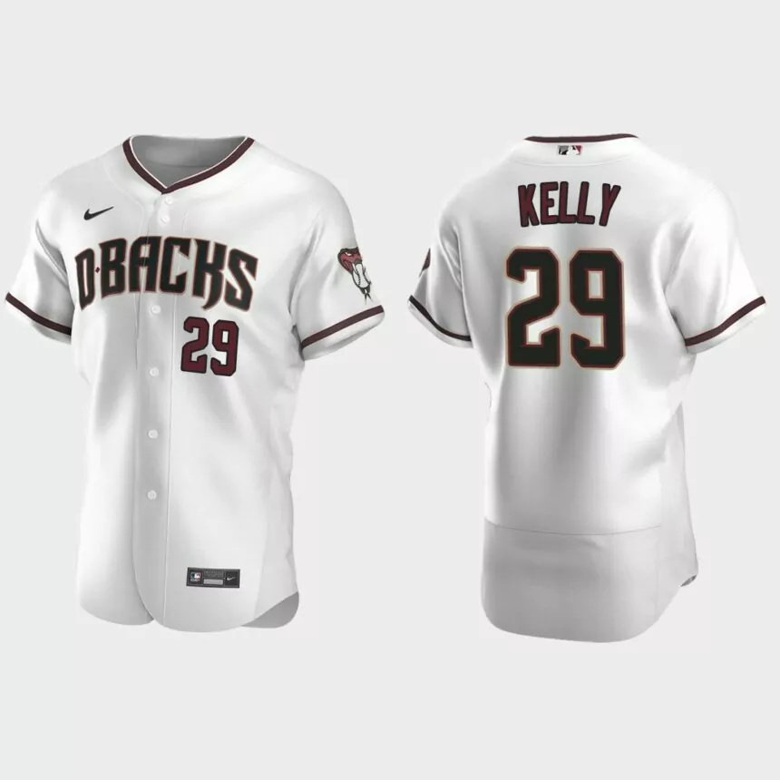 Merrill Kelly Arizona Diamondbacks Authentic Home Jersey – White.jpg
