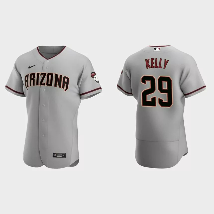 Merrill Kelly Arizona Diamondbacks Authentic Road Jersey – Gray.jpg