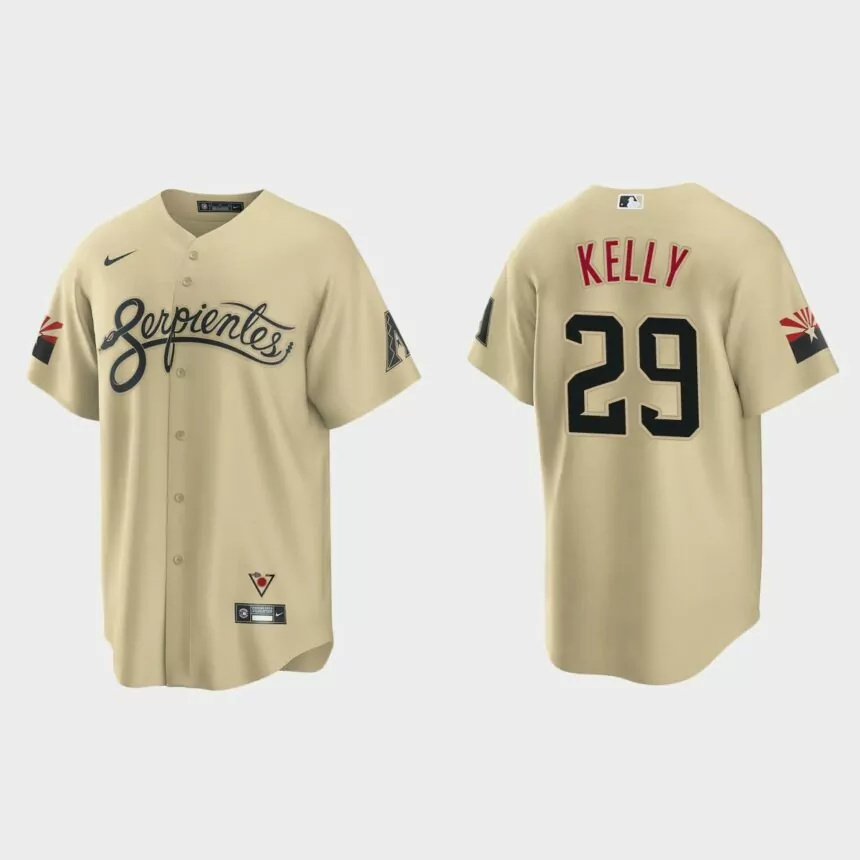 Merrill Kelly Arizona Diamondbacks City Connect Replica Jersey – Gold.jpg