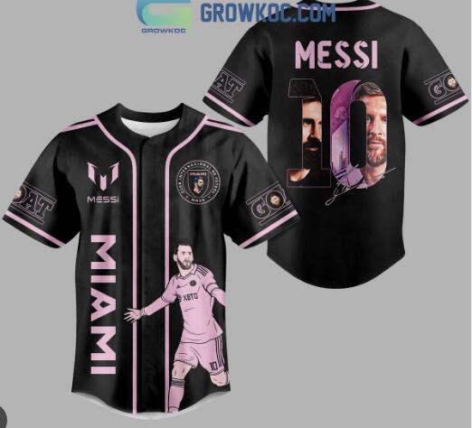 Messi 10 Goat Inter Miami Personalized Baseball Jersey