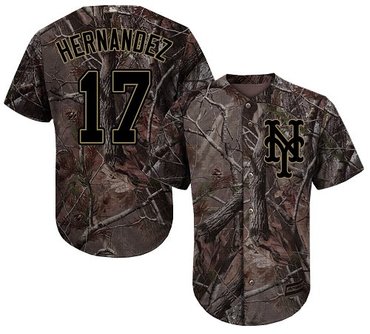Mets #17 Keith Hernandez Camo Realtree Collection Cool Base Stitched Baseball Jersey