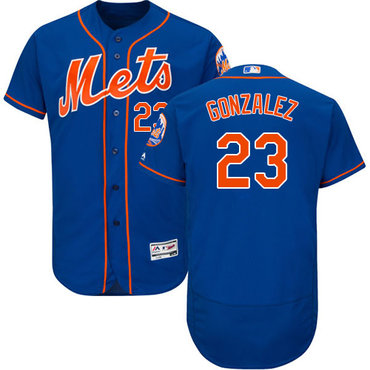Mets #23 Adrian Gonzalez Blue Flexbase Authentic Collection Stitched MLB Jersey