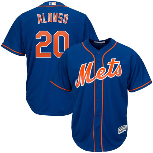 Mets 20 Pete Alonso Royal Cool Base Jersey