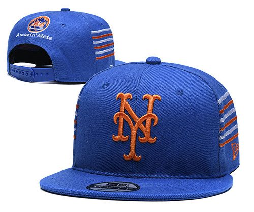 Mets Team Logo Blue Adjustable Hat YD
