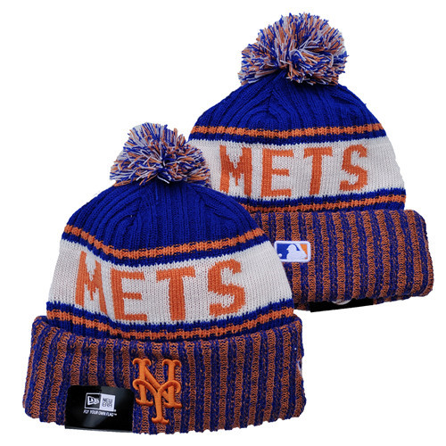Mets Team Logo Pom Knit Hat YD