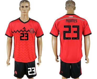 Mexico #23 Montes Away Soccer Country Jersey
