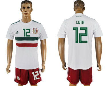 Mexico 12 COTA Away 2018 FIFA World Cup Soccer Jersey