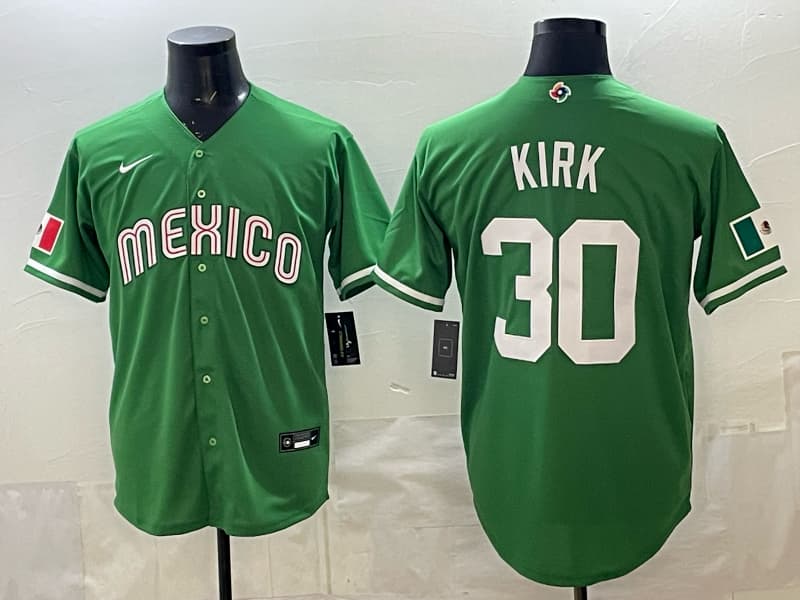Mexico Baseball Nike 2026 World Baseball Classic  Road Stadium Jersey - Green Alejandro Kirk  30