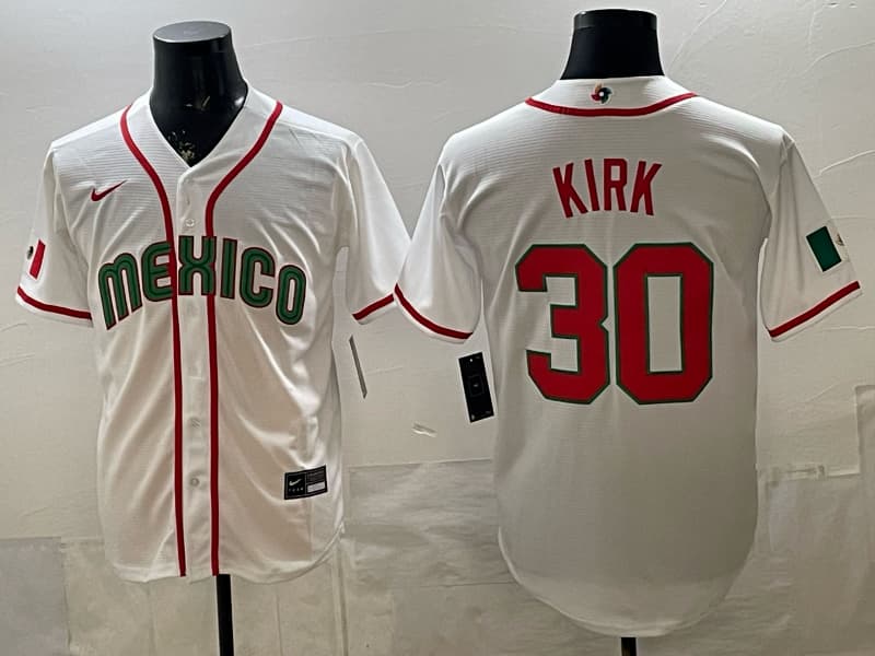 Mexico Baseball Nike 2026 World Baseball Classic Road Stadium Jersey -   Green Alejandro Kirk