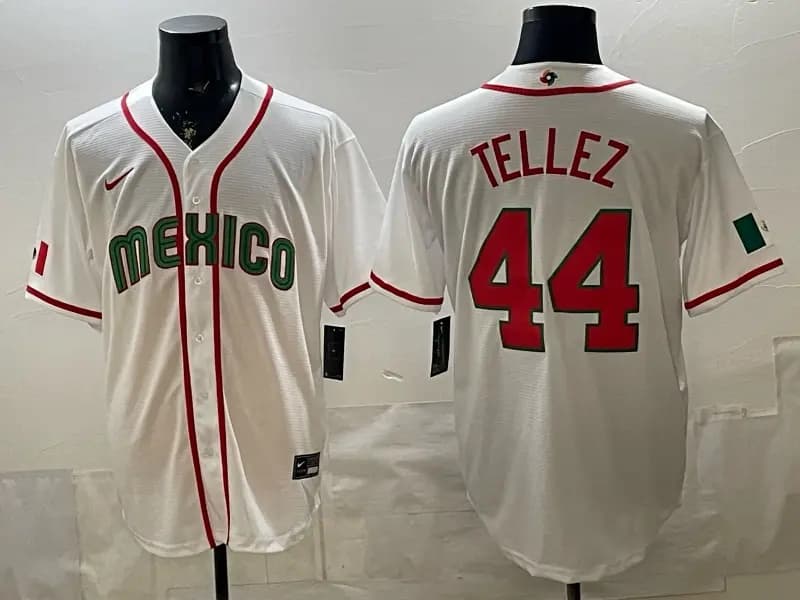 Mexico Baseball Nike 2026 World Baseball Classic Road Stadium Jersey TELLEZ 44
