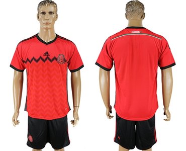 Mexico Blank Away Soccer Country Jersey