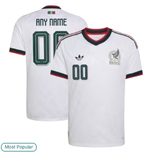 Mexico National Team adidas 2026 Away On-Field Authentic Custom Jersey - White
