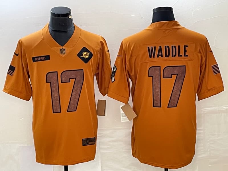Miami  Dolphins   - All Stitched Jaylen   Waddle - 17