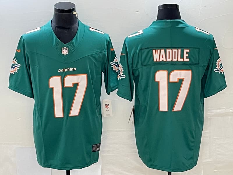 Miami Dolphins   - All Stitched Jaylen   Waddle - 17