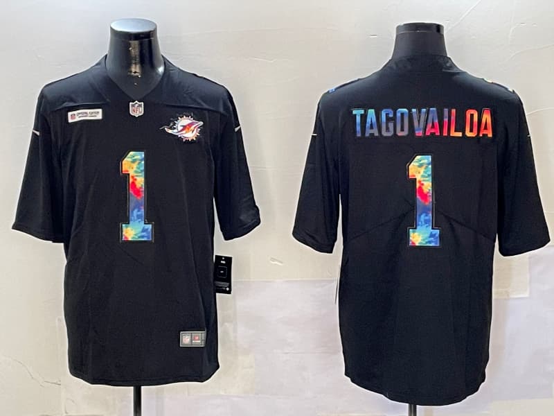Miami Dolphins   Jersey -     All Stitched Tua Tagovailoa - 1_1