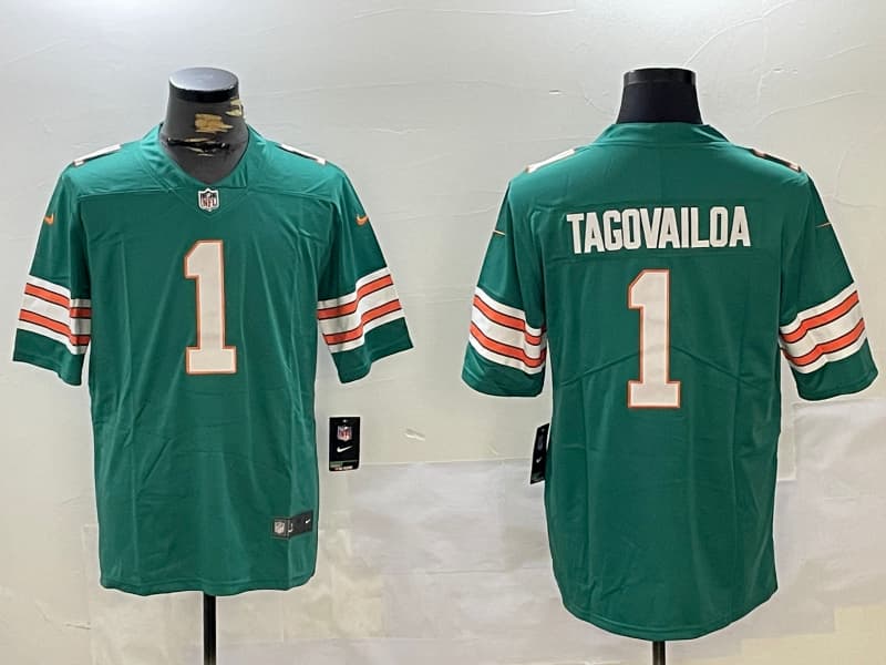 Miami Dolphins   Jersey  -  All Stitched Tua Tagovailoa - 1
