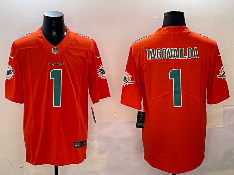 Miami Dolphins   Jersey - All Stitched Tua Tagovailoa -    1