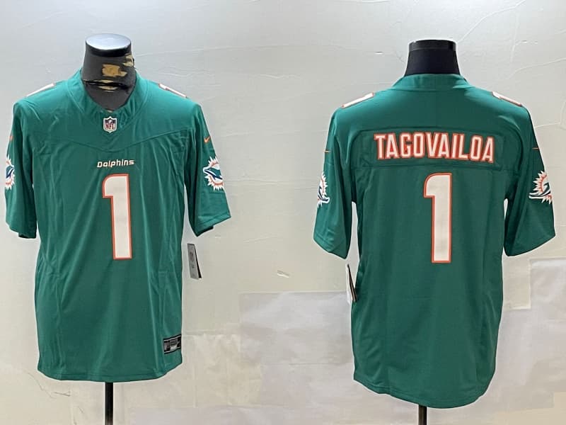 Miami Dolphins   Jersey - All Stitched Tua Tagovailoa - 1