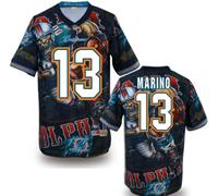 Miami Dolphins #13 MARINO Men's Stitched NFL Elite Fanatical Version Jersey (1)