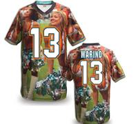 Miami Dolphins #13 MARINO Men's Stitched NFL Elite Fanatical Version Jersey (4)