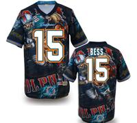 Miami Dolphins #15 BESS Men's Stitched NFL Elite Fanatical Version Jersey (1)